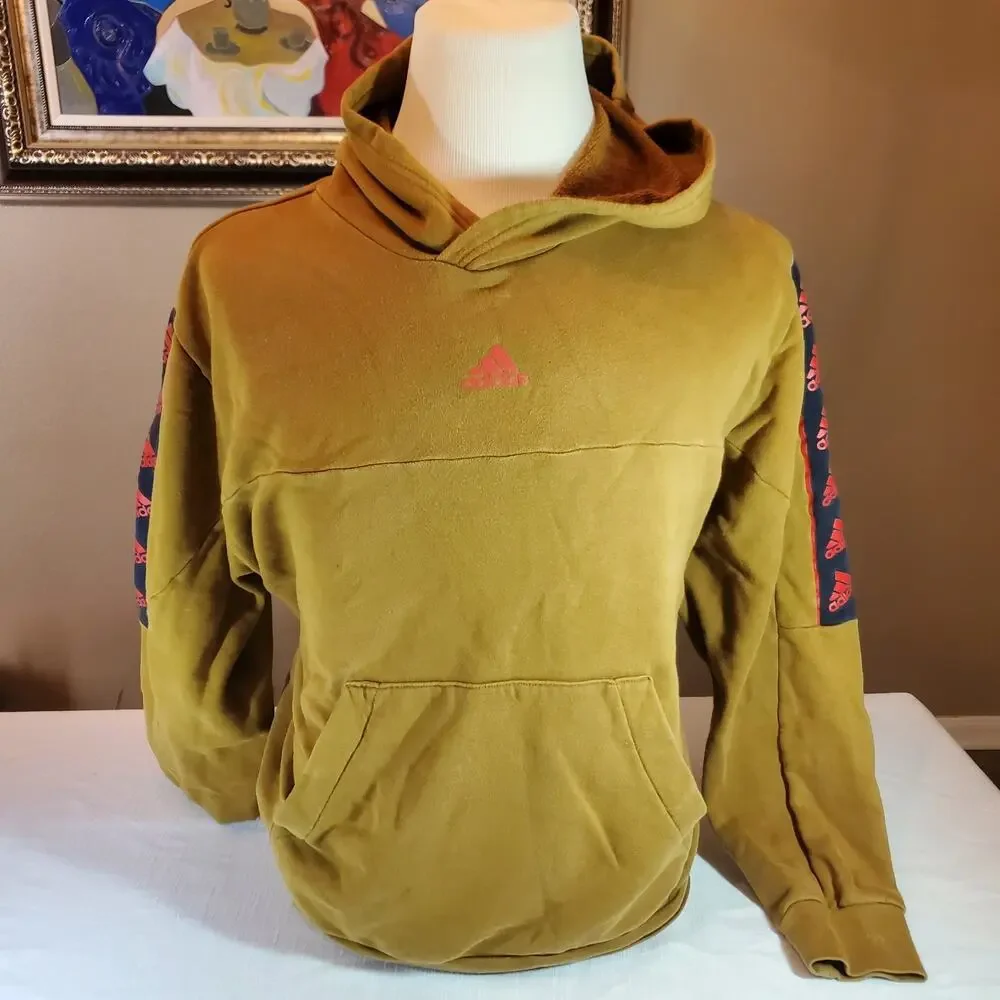 Adidas Hoodie Men's XL -Mustard